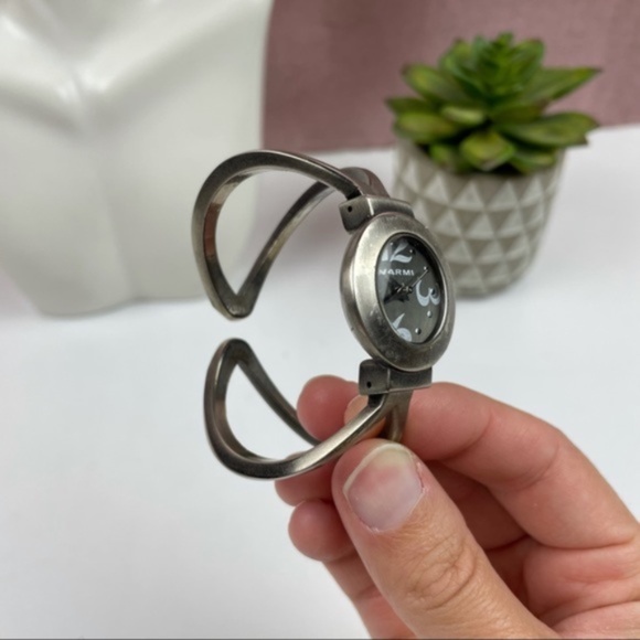 Narmi Silver Stainless Steel Numbers Watch Women - Picture 3 of 7